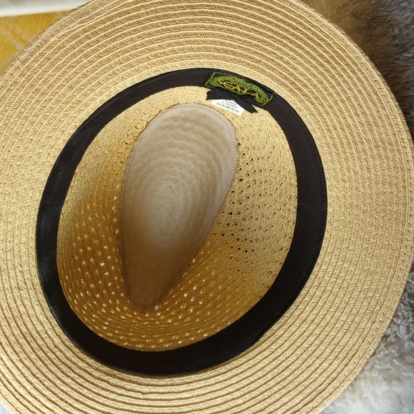 Men's perforated straw hat by Scala - Picture 3 of 5